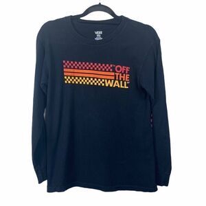 Vans | Unisex Long Sleeve Black Shirt